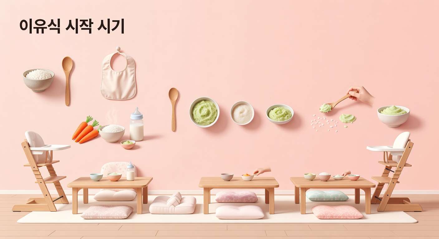 이유식 시작 시기와 6단계 진행법 — 4개월? 6개월?