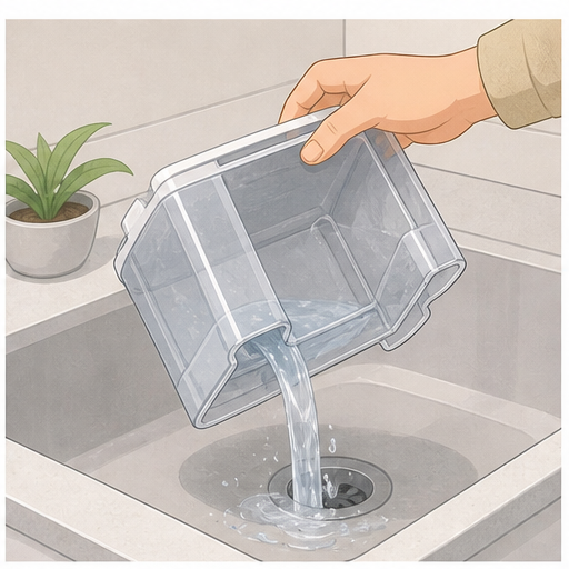 물통은 바로 비우기