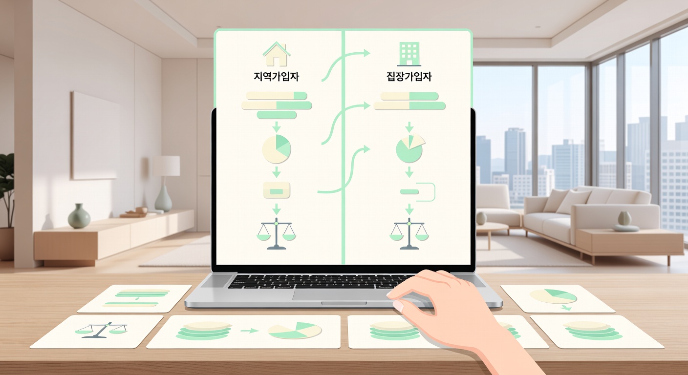 건강보험료 계산 구조 — 지역가입자와 직장가입자