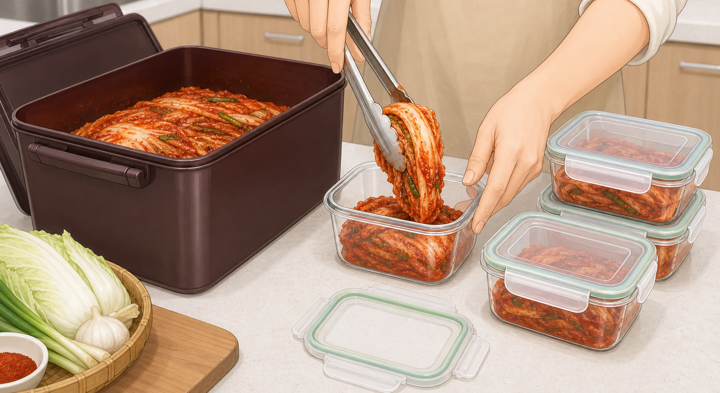 여름 김치 빨리 시지 않게 보관하는 법 공기·온도·소분으로 군내 막는 5단계