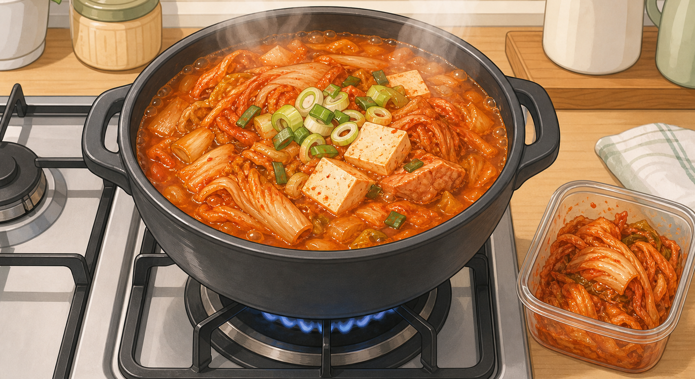 시어진 김치는 버리지 말고 익혀 먹기