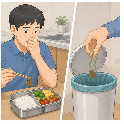 냄새나 맛이 이상하면 버리기