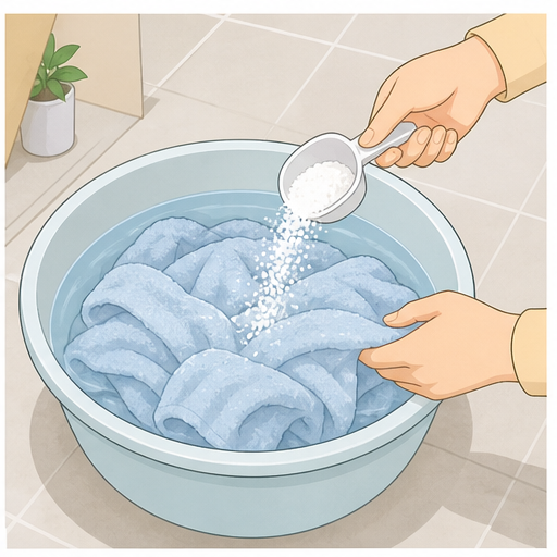 산소계 표백제로 담금 세탁